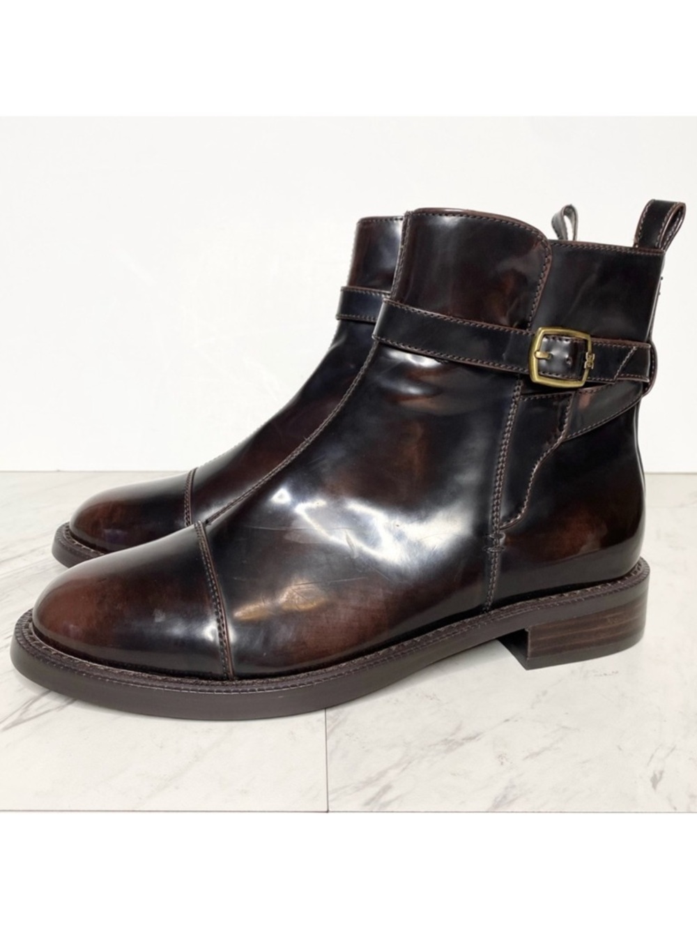 Sam Edelman Nolynn Brown Booties 7 1/2 M